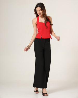 Sienna top + Noir Trousers