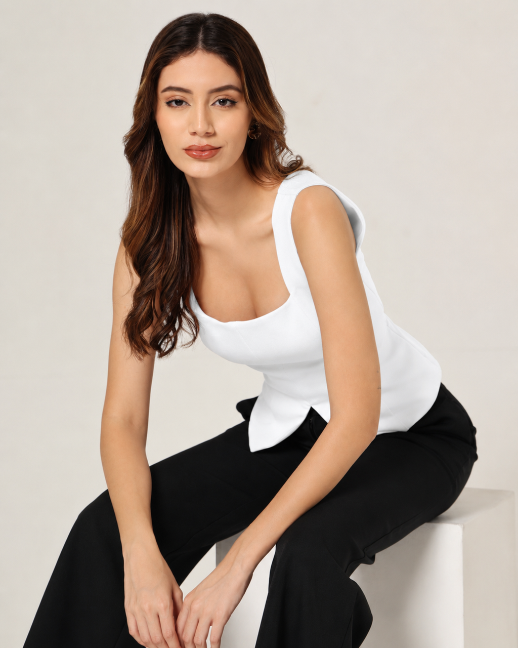 Mira Top + Noir Trousers